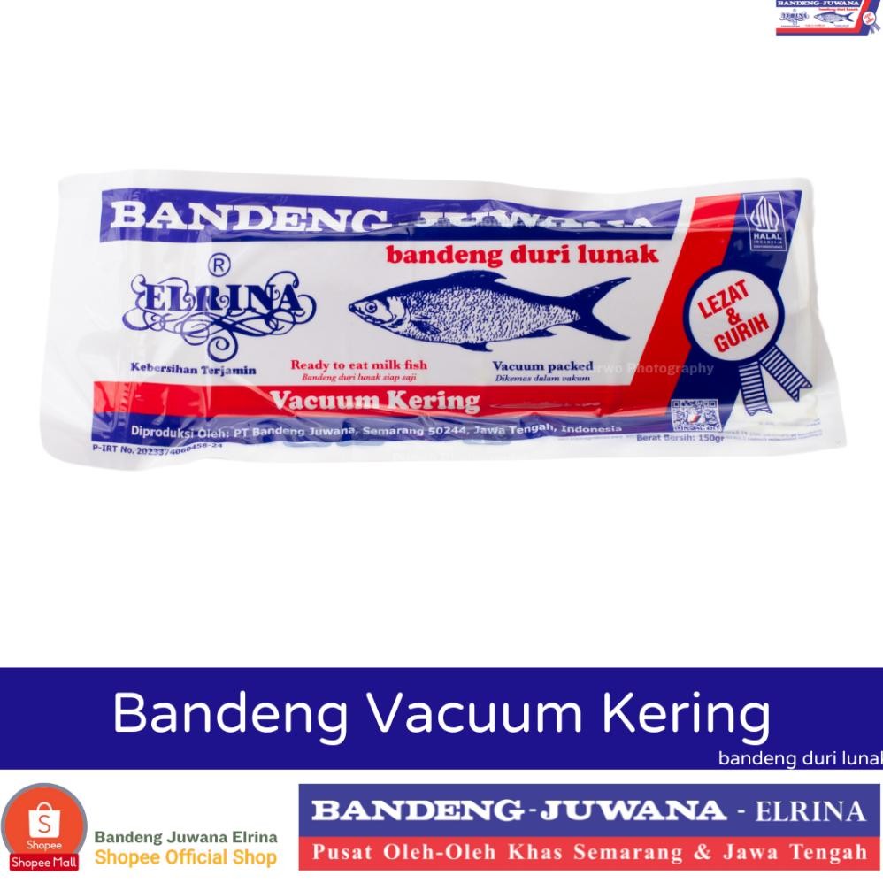 

BJ Elrina Bandeng Vacuum Kering 1Kg (tahan 60 hari) merek Bandeng Juwana Elrina