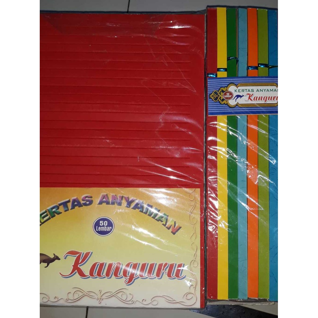 

Kertas Anyaman 1cm Ukuran Folio - 1 Pack Isi 50 Set