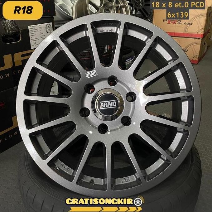 VELG MOBIL RING 18 PAJERO FORTUNER VELG RACING BRAID WINRACE VELG R18