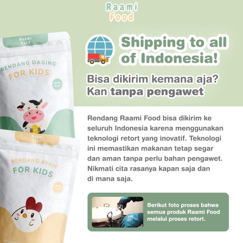 

Raami Food - Rendang Daging Sapi Suwir TIDAK PEDAS NO MSG