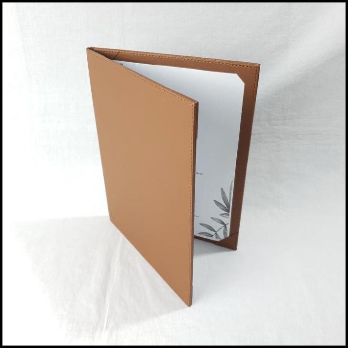 

LusioSB Buku Menu Cafe Premium A4 Kulit Faux Leather Isi 2 Menu Book Stationery Kertas
