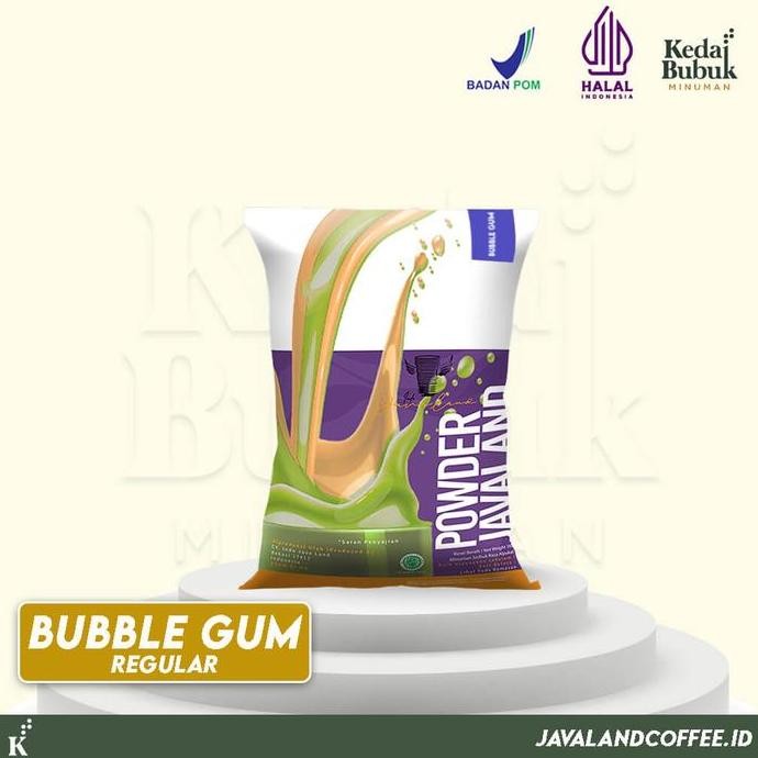

baru javaland bubuk minuman bubblegum 1kg - powder drink kekinian rasa permen
