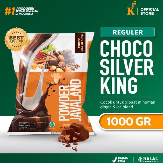 

baru javaland choco silver king 1kg - bubuk minuman cokelat kekinian original