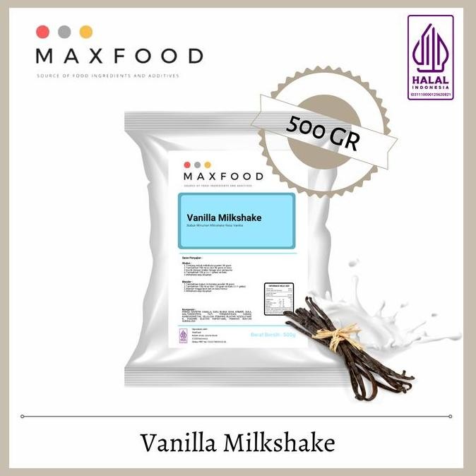 

baru bubuk milkshake vanilla 500gr - powder minuman rasa vanilla kekinian