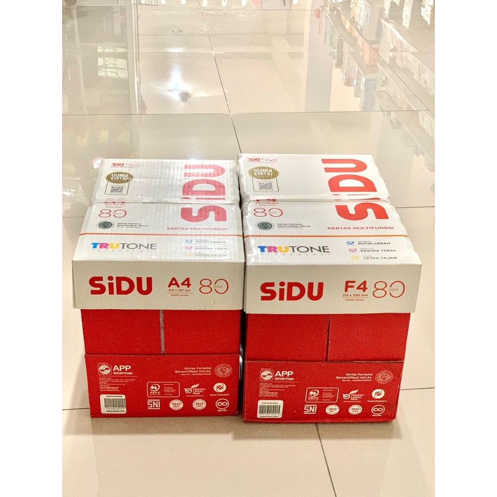 

Kertas Hvs Sidu F4 / A4 80 gram