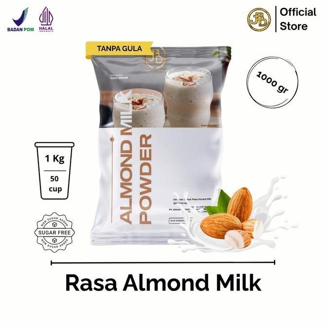 

baru bubuk minuman almond milk premium 1kg - serbuk susu kacang kekinian