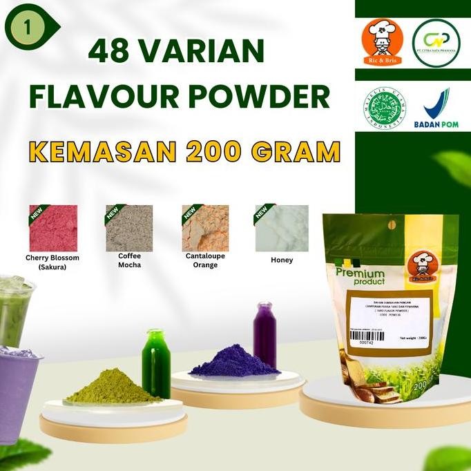 

baru flavour powder aneka rasa 200g - bubuk perisa minuman & makanan food grade