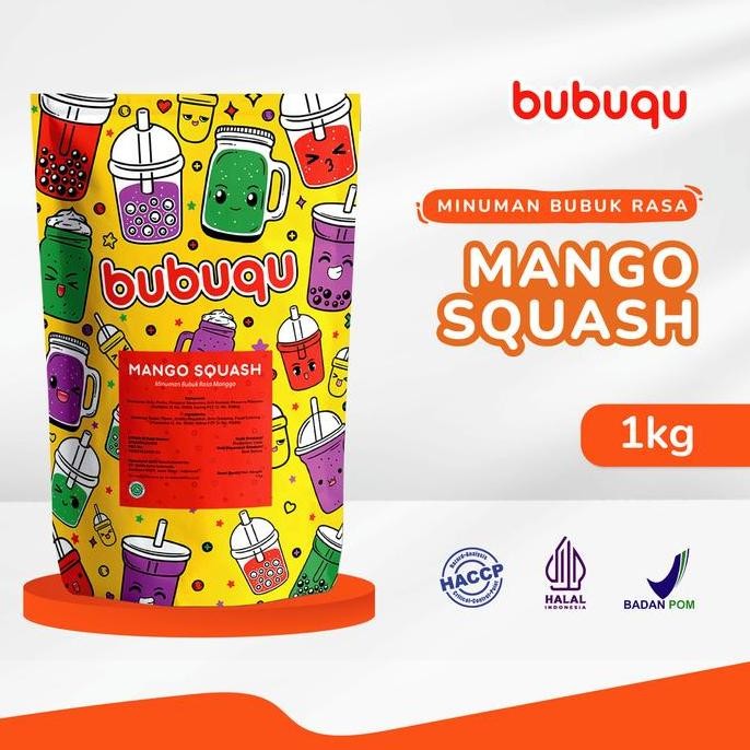 

baru bubuqu bubuk minuman mango 1kg - powder minuman rasa mangga kekinian
