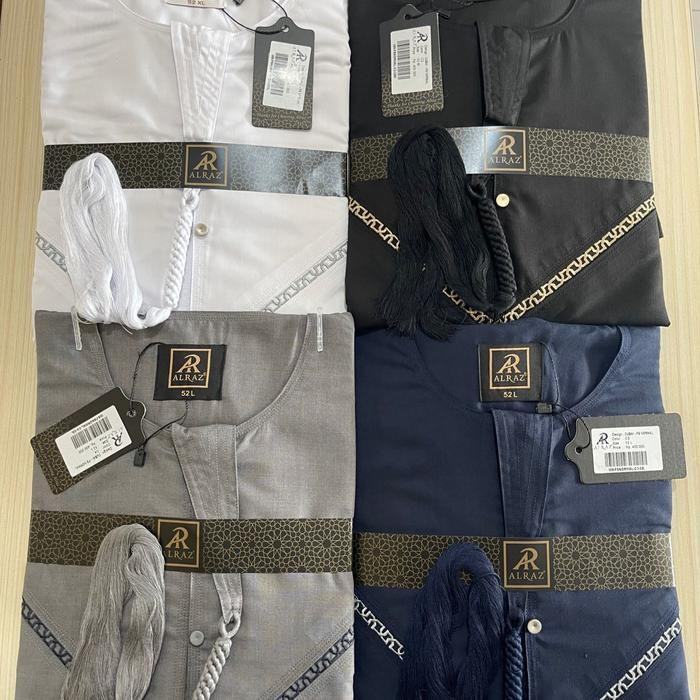 Gamis/Jubah Alraz Omani Premium/Kera Oblong/Model Ikaf/Haramain