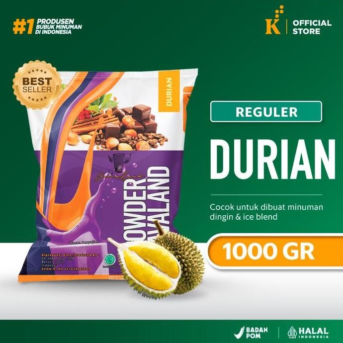 

baru bubuk minuman durian original 1kg - javaland bubble drink powder