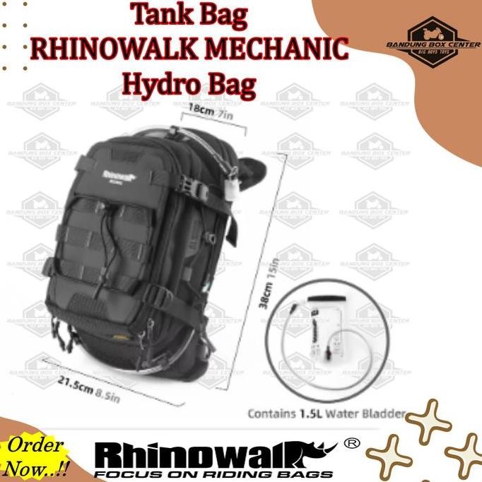 Tank Bag Rhinowalk Mechanic TankBag Hydrobag Rhinowalk Tas Tanki Motor Rhinowalk Water Blader Backpa