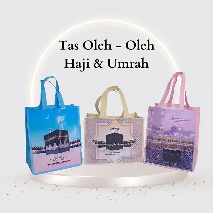 

Promo ( 12 biji ) TAS SOUVENIR HAJI DAN UMROH BANNER 20 X 25 | Tas spunbond oleh-oleh haji umroh COD