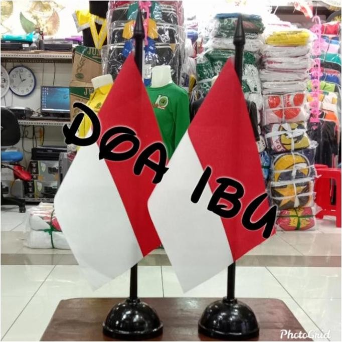 

Promo tiang kayu meja+bendera meja INDONESIA COD