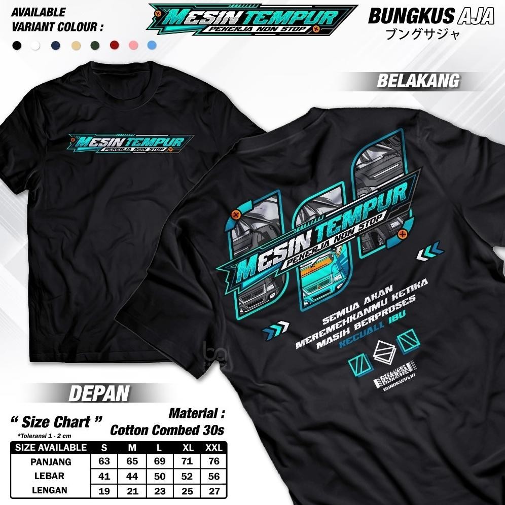 Promo Vission Official Kaos Mesin Tempur Pekerja Non Stop Semua Akan Meremehkanmu Kecuali Ibu - Baju