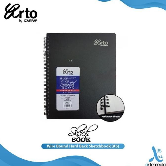 

Sale Buku Sketsa Arto A5 Wire Bound Hard Back Sketchbook