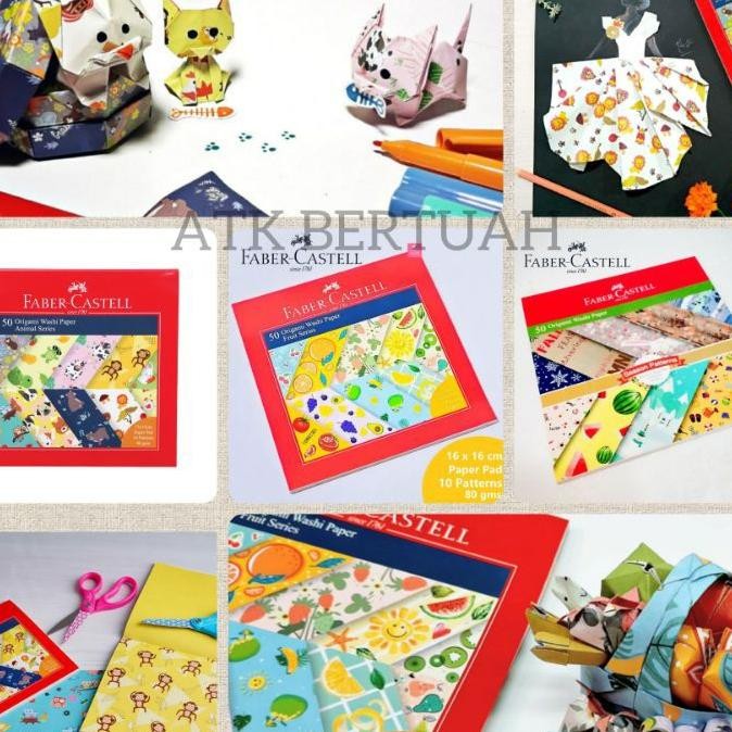 

Faber Castell Gami Washi Motif Pattern R Kertas Lipat Bolak Balik Gambar
