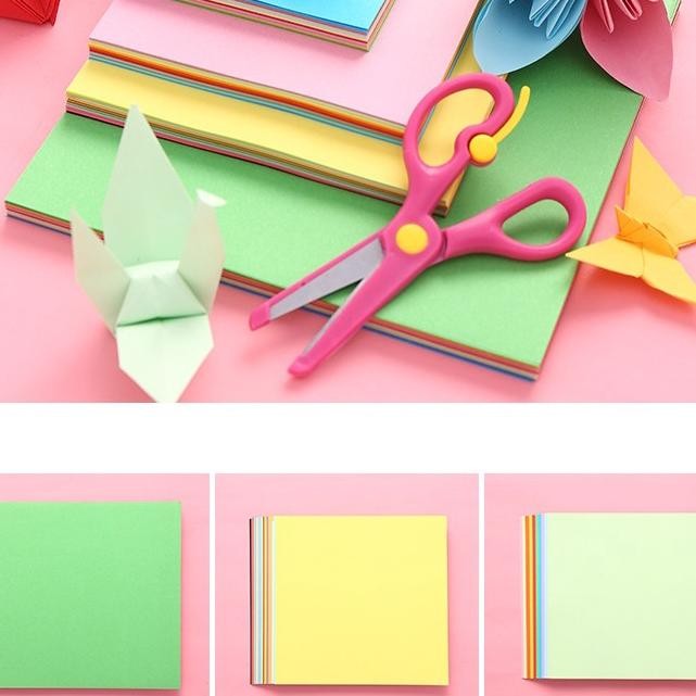 

20Cm Kertas Lipat Gami R Potong Kerajinan Melipat Kertas 100 Lembar Ot0045