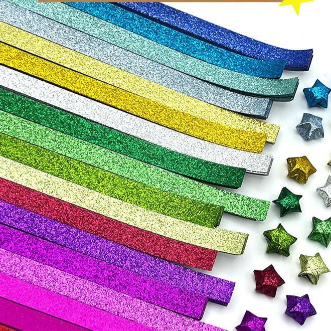 

Kertas Bintang Gami Star Rluy Star Craft Handmadegami Kertas Berwarna Diy Kertas Bintang Glitter R Star 540 Pcs