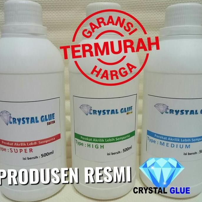 

Produk Baru!! Lem Akrilik Bening Crystal Glue Cloroform 500ml untuk Acrylic Plastik Mika