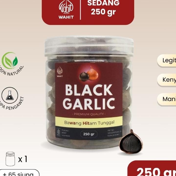 

Bawang Hitam Tunggal Medium Sedang Bla Garlic Solo Lanang Wahit 250 Gr