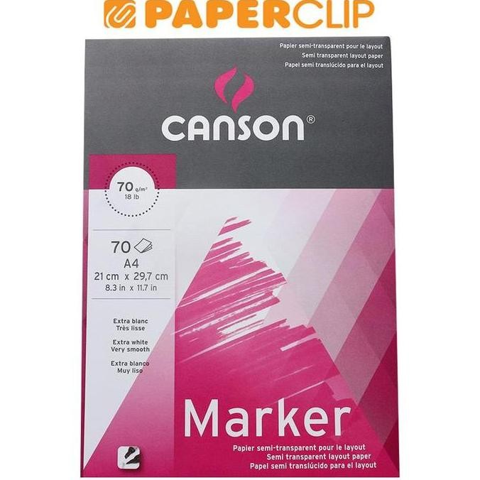 

Sale Kertas / Paper Pad Canson Marker 70S A4 70G