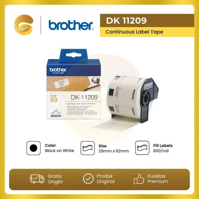 

BEBAS ONGKIR - BROTHER Label Tape DK 11209 Small Address Label