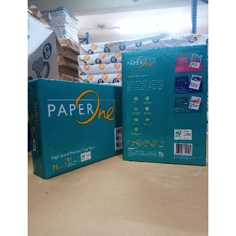 

^_K3C_^ Kertas Hvs B5 Sidu 70G & B5 Paperone 75G Ukuran 182X257Mm - 1Rim Tuk-7