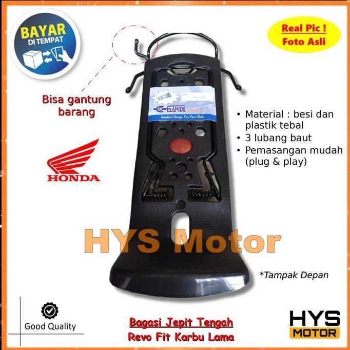 BARU BAGASI TENGAH REVO FIT LAMA GANTUNGAN BARANG BESI VARIASI MOTOR HONDA KARBU