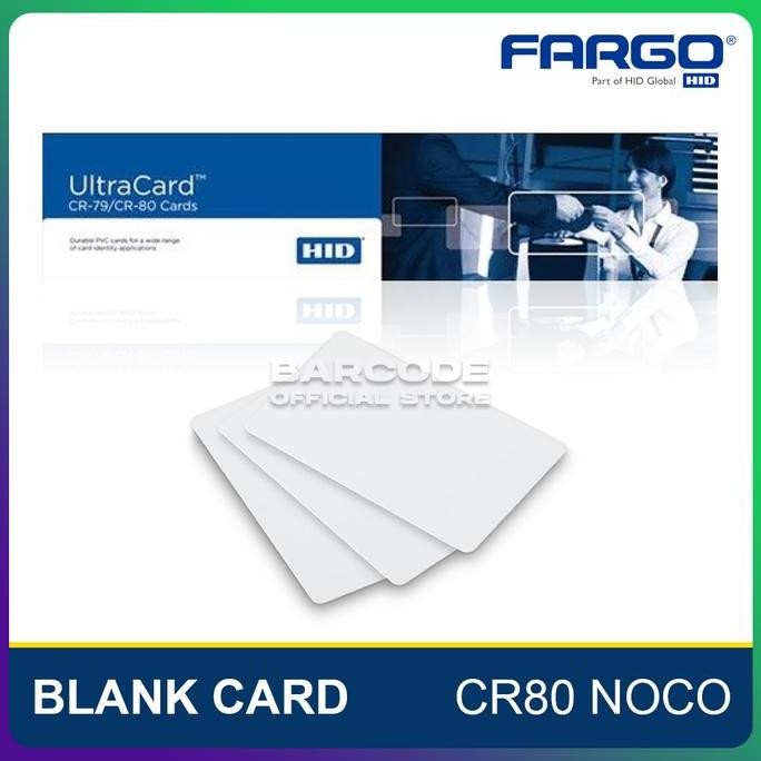 

TERLARIS - Kartu PVC Blank ID Card Ultracard Hid Noco CR 80 Isi 500 Pcs