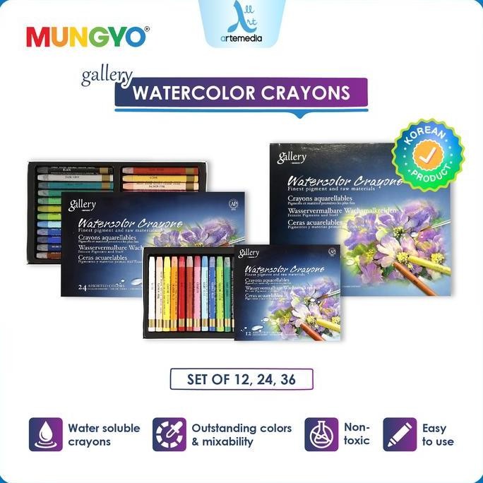 

TERBARU - Mungyo Gallery Watercolor Crayon Set Krayon Cat Air