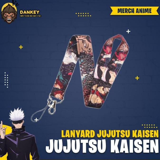 diskon lanyard tali hp anime jujutsu kaisen | gantungan kalung id card hp anime lucu