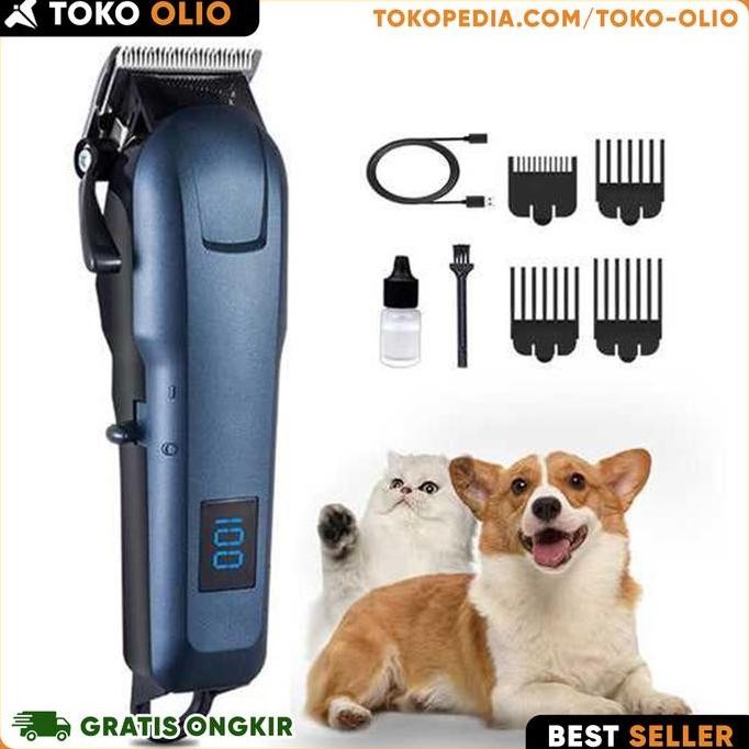 Alat Mesin Cukur Pangkas Bulu Hewan Anjing Kucing Portable Tanpa Kabel