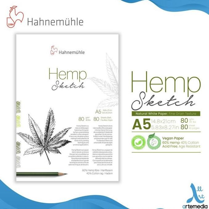 

Sale Hahnemuhle Hemp Sketch Drawing Paper Pad A5 Buku Sketsa Ramah Lingkungan