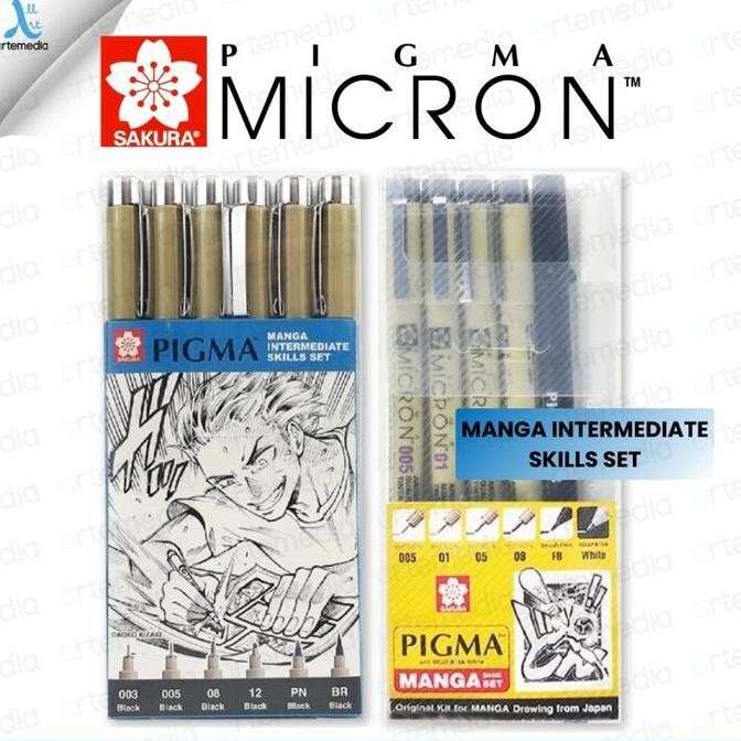 

Drawing Pen Sakura Pigma Micron Manga Basic Set Pulpen Gambar
