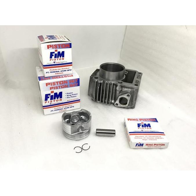 Block Blok Seher Racing Bore-Up Crypton Jupiter Ukuran 53,5 - 58