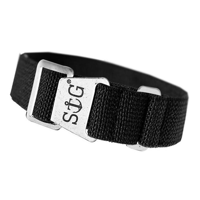 Baru StrapGuy MN Style 18mm Black Strap Stainless Hardware