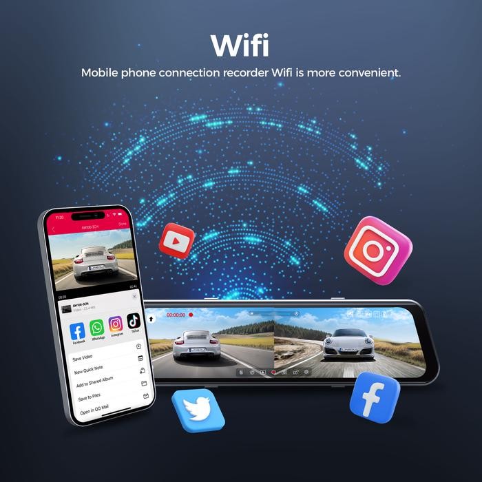 LINGDU DASHCAM LD4K - 4K+1080P