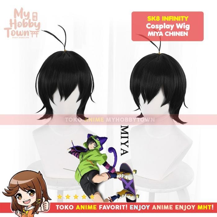 Wig Cosplay Anime Sk8 Infinity : Miya Chinen Rambut Palsu