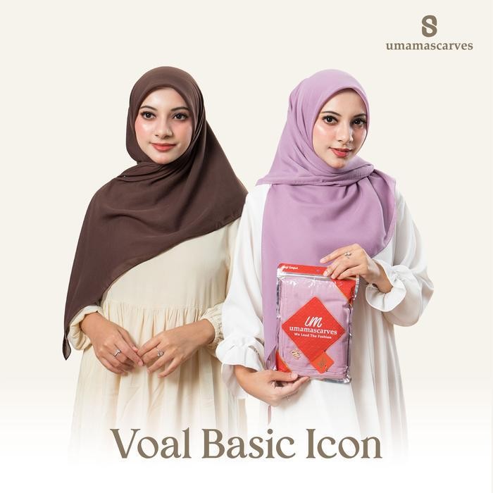 RHS Umama Scarves - Basic Voal Icon Logo UM 110 x 110cm