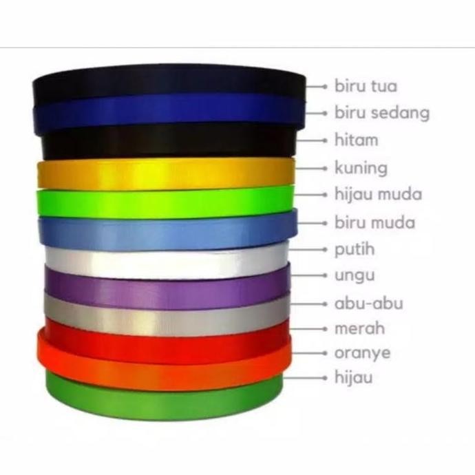 

New tali lanyard / tali nylon id card 1,5cm / roll isi 50yard