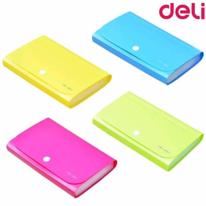 

New DELI DOMPET PLASTIK A6/ MAP UANG GIRO EXPANDING FILE KECIL E5561