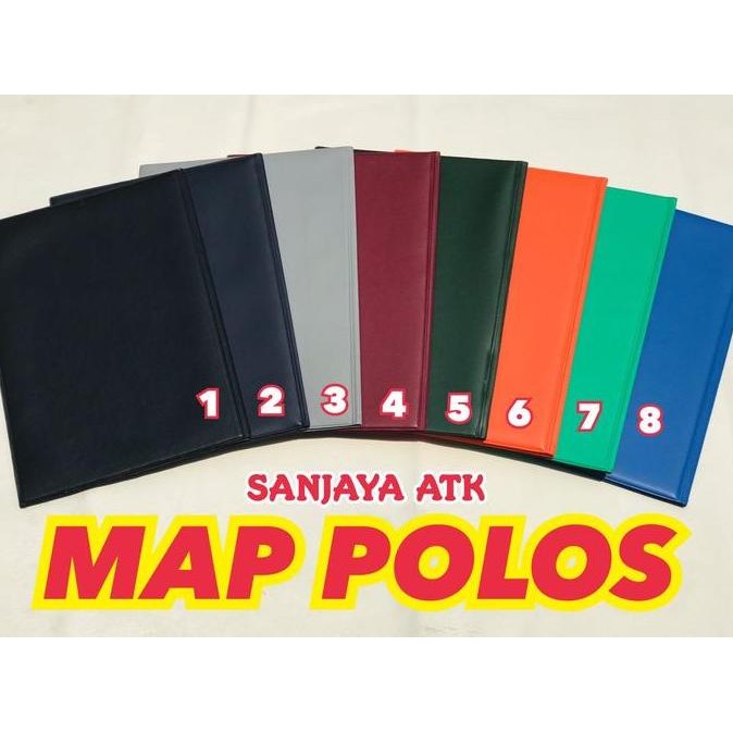 

New map polos isi 6 kantong untuk catalog menu resto penyimpanan dokumen