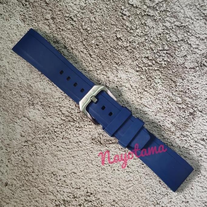 Baru 20mm CRAFTER BLUE UX03 Biru Royal Blue Universal Rubber Strap