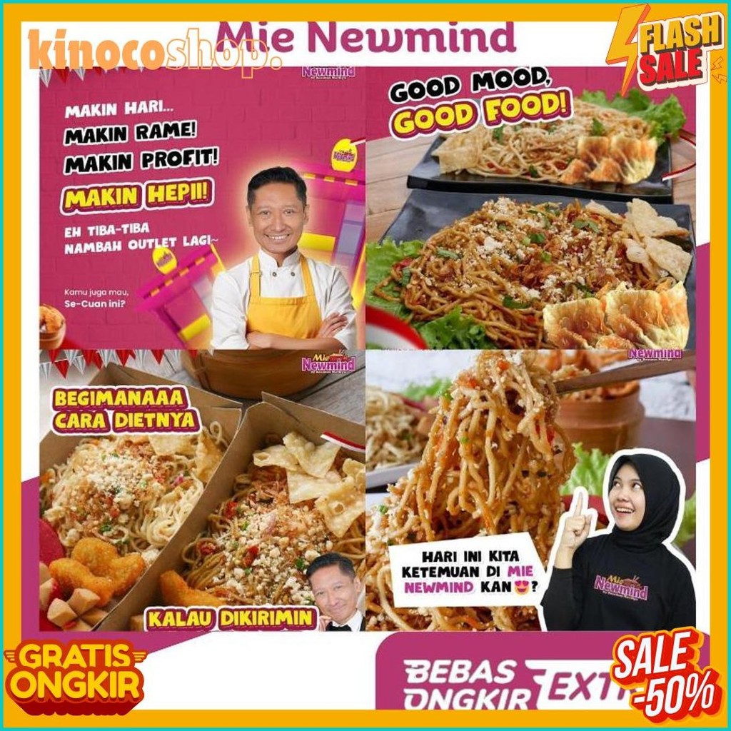

Paket Bahan Baku Mie Newmind 20 Porsi Ala Mie Gacoan | Wizzmie | Mie Kober Diskon