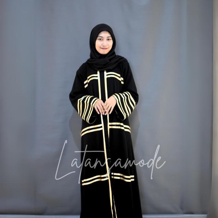 Abaya Pita Muslim Wanita Gamis Hitam Turki Maxi Baju Lebaran Rapi Warna Gamis Tosca Jilbab Coklat Ga