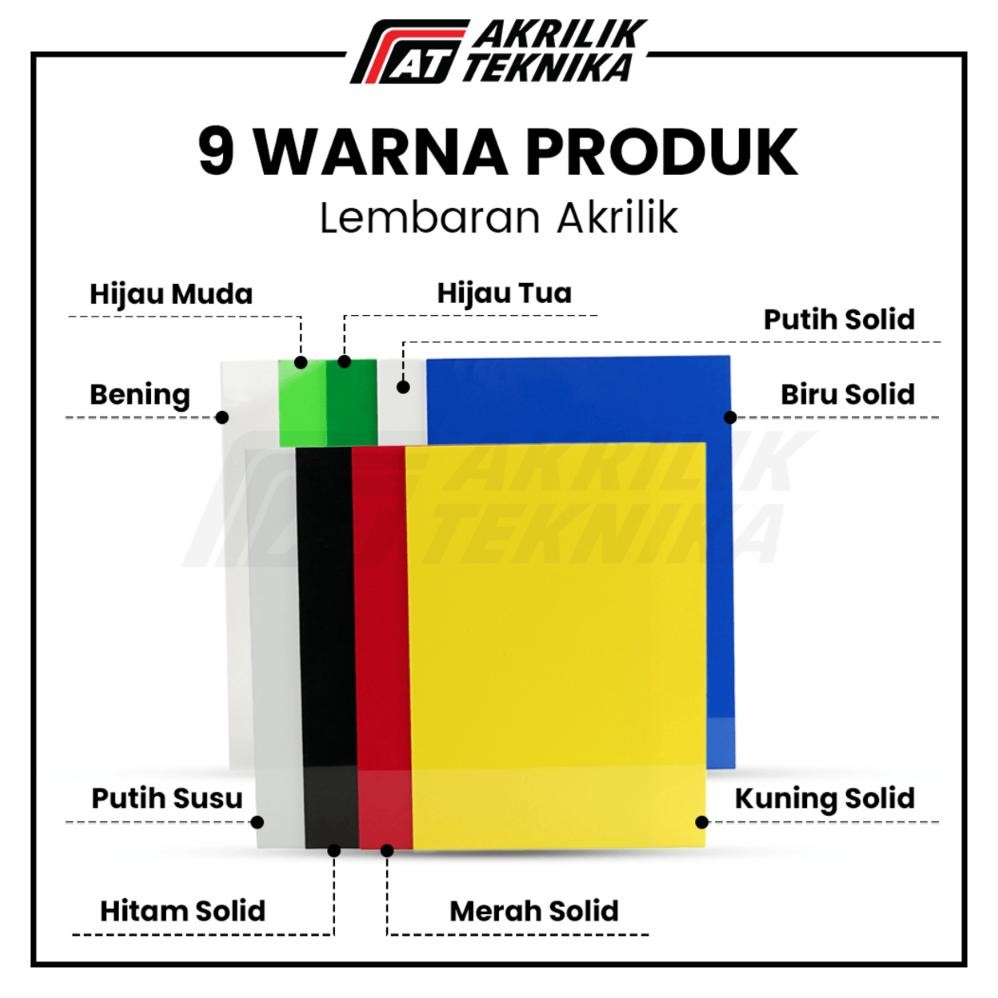 

Baru Lembaran Akrilik A3 2mm / Acrylic Sheet Clear / Akrilik Warna .,
