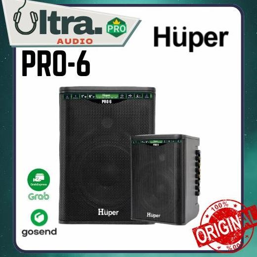 HUPER PRO6 Speaker Portable Huper 6.5" Huper Pro-6 ORIGINAL GARANSI RESMI 1 TAHUN