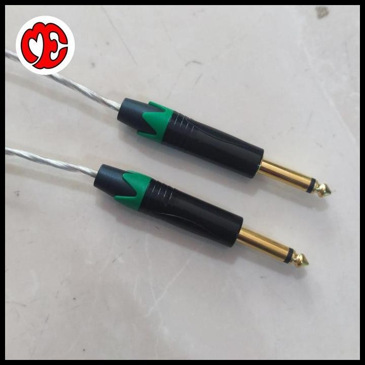 kabel jack akay to akay mono kabel head kitani transparan bodi kecil