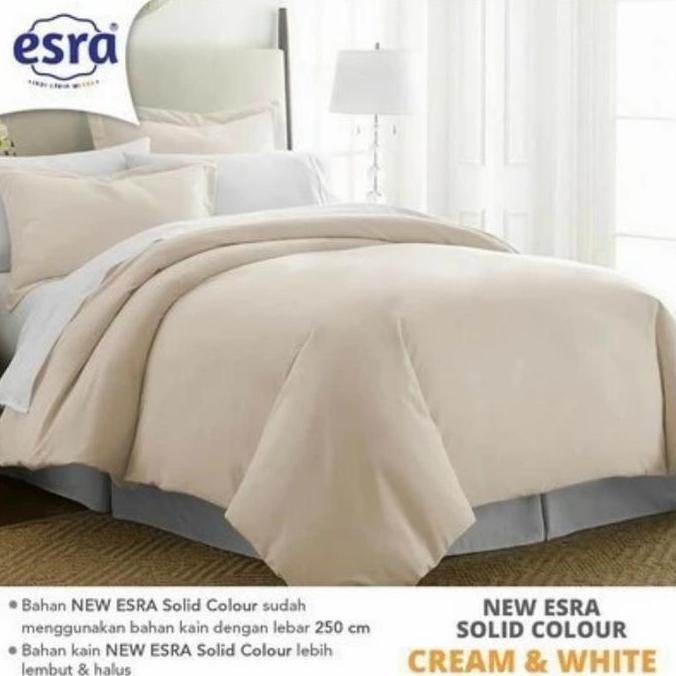 BEDCOVER + SPREI SET KATUN PREMIUM POLOS CREAM