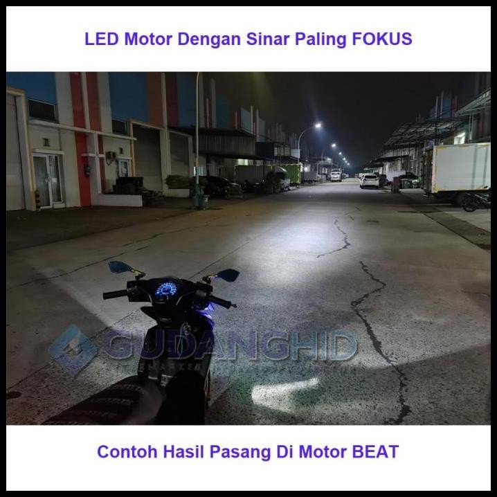 LED Motor 2 Mata VOXX Lampu M6H 2 Sisi AC DC H6 H4 40W 4000 Lumen